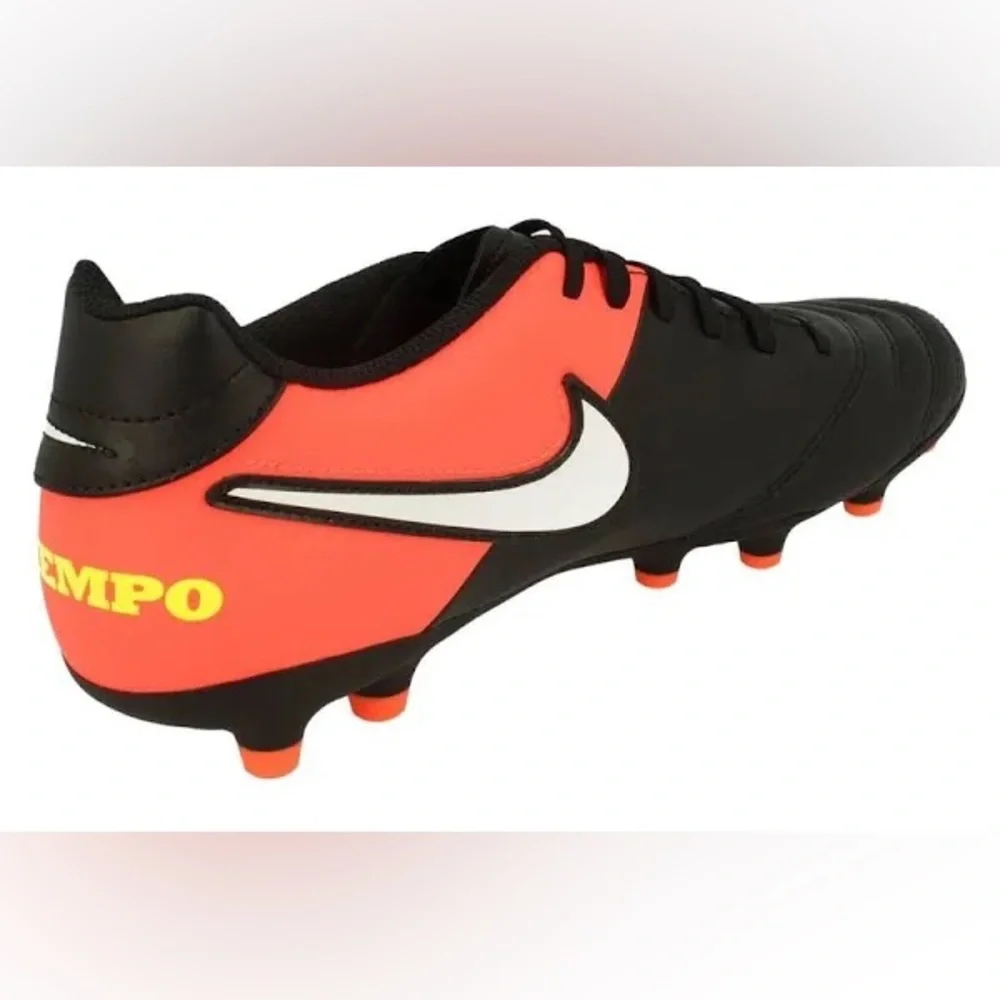 Nike Tiempo Rio III Soccer‎ FG black white hyper orange volt youth 1.5